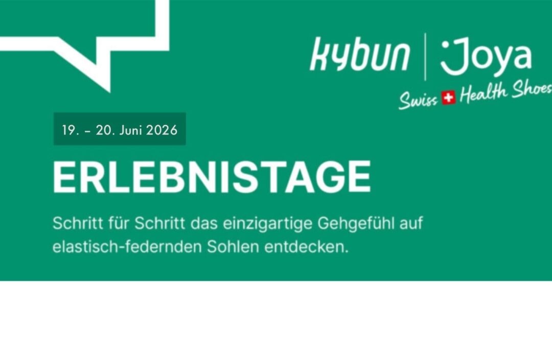 Save the date: Kybun & Joya Erlebnistage